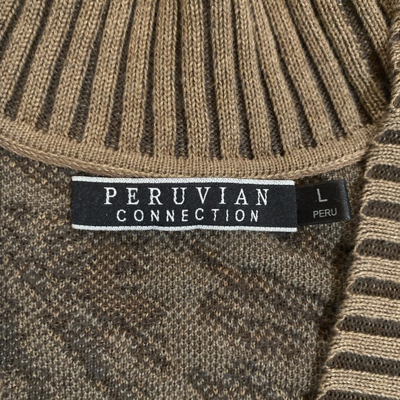 Peruvian Connection Long Line Cardigan Sweater Duster Size Large Pima Cotton - Picture 11 of 14